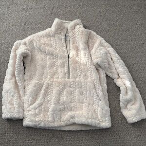 Carbon2cobalt Women's Luxe Cable Half-Zip in Cream